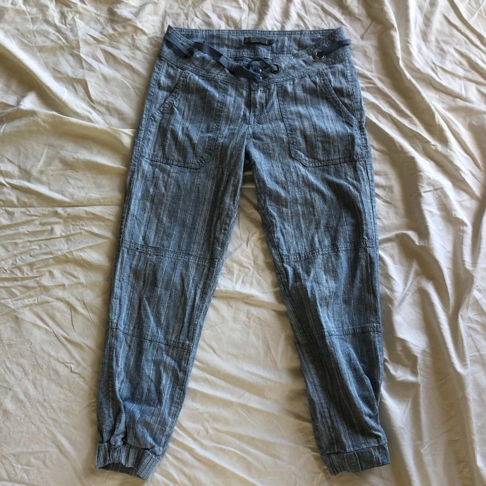 Prana Striped Blue Joggers